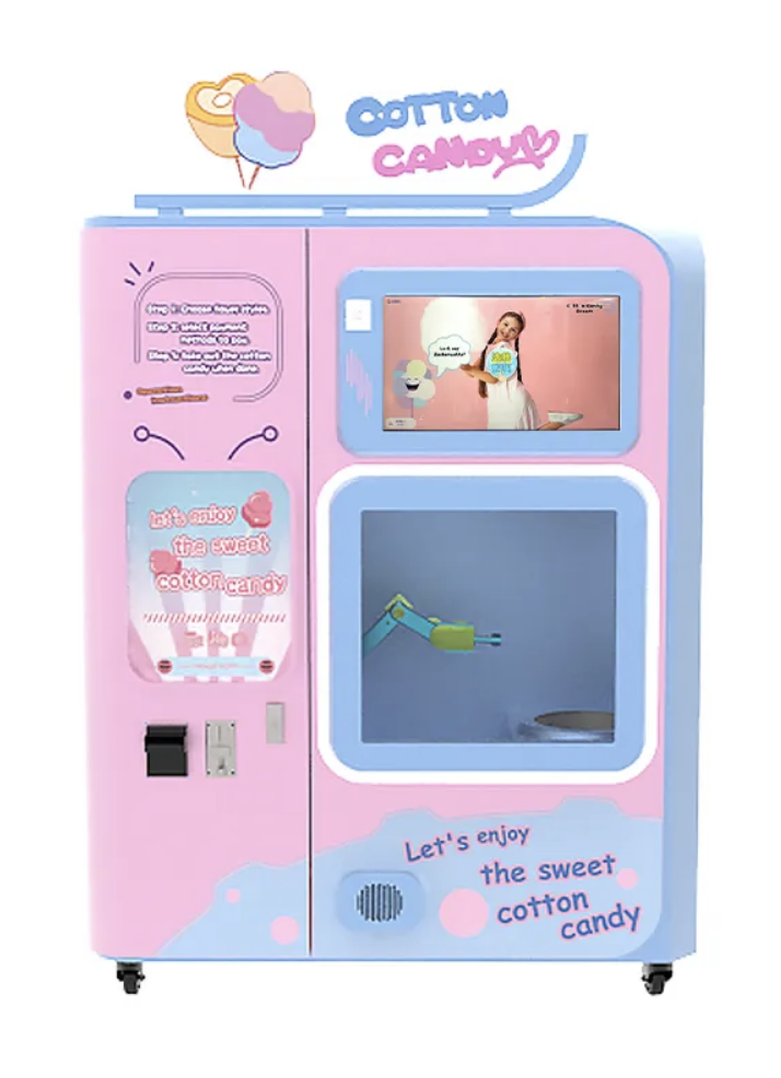 Cotton candy vending machine